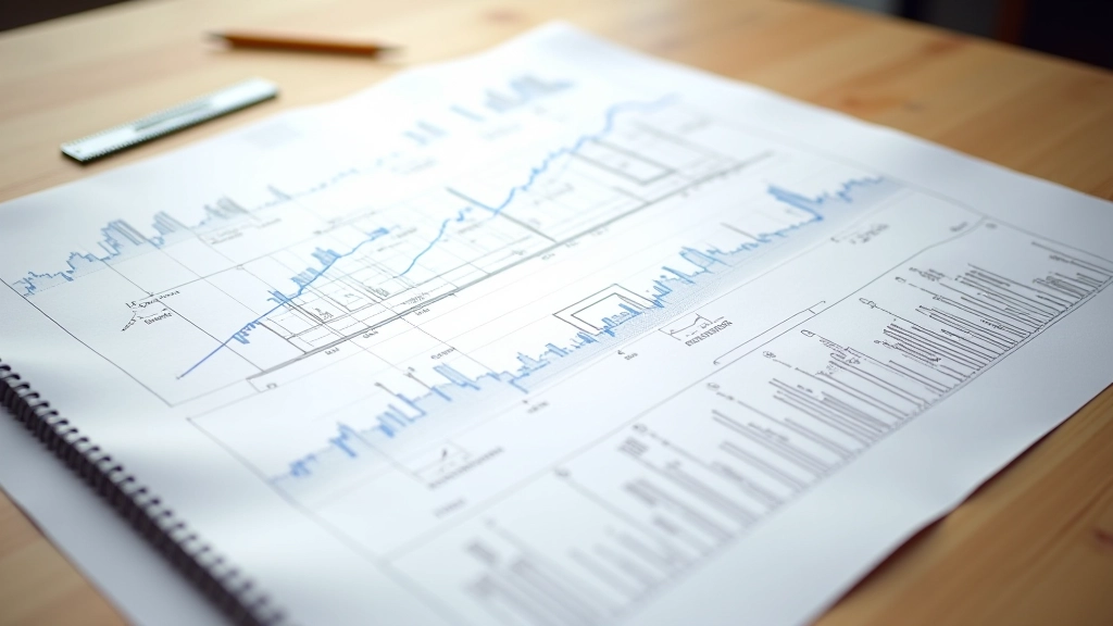 Architekturplan mit Lineal und Bleistift auf großem Schreibtisch